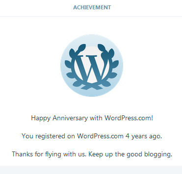 WordPress 4 Years!