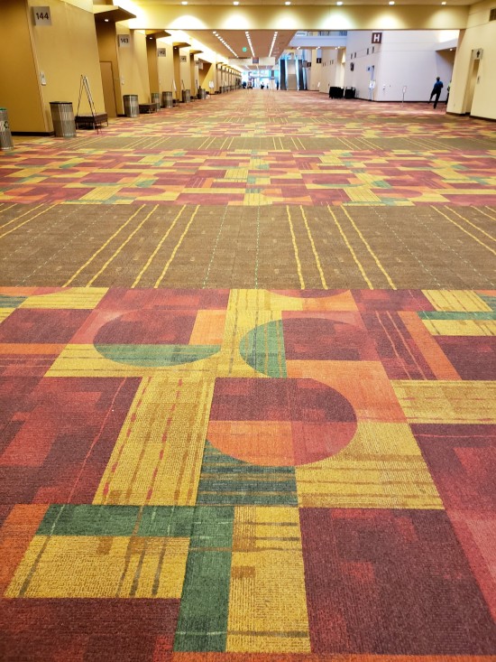 Indiana Convention Center hallway carpet!