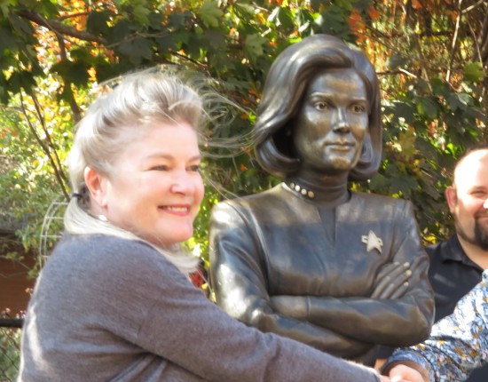 Mulgrew and Janeway statue!